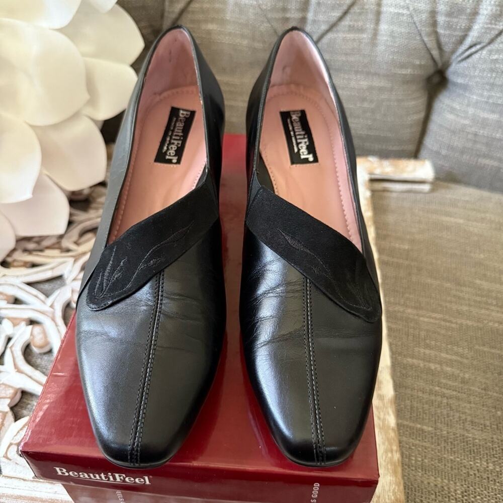 Beautifeel Black Kitten Heels Shoes Women’s 39 8.5